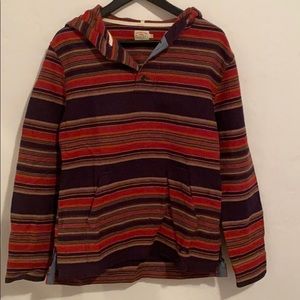 Faherty Pacific Striped Poncho